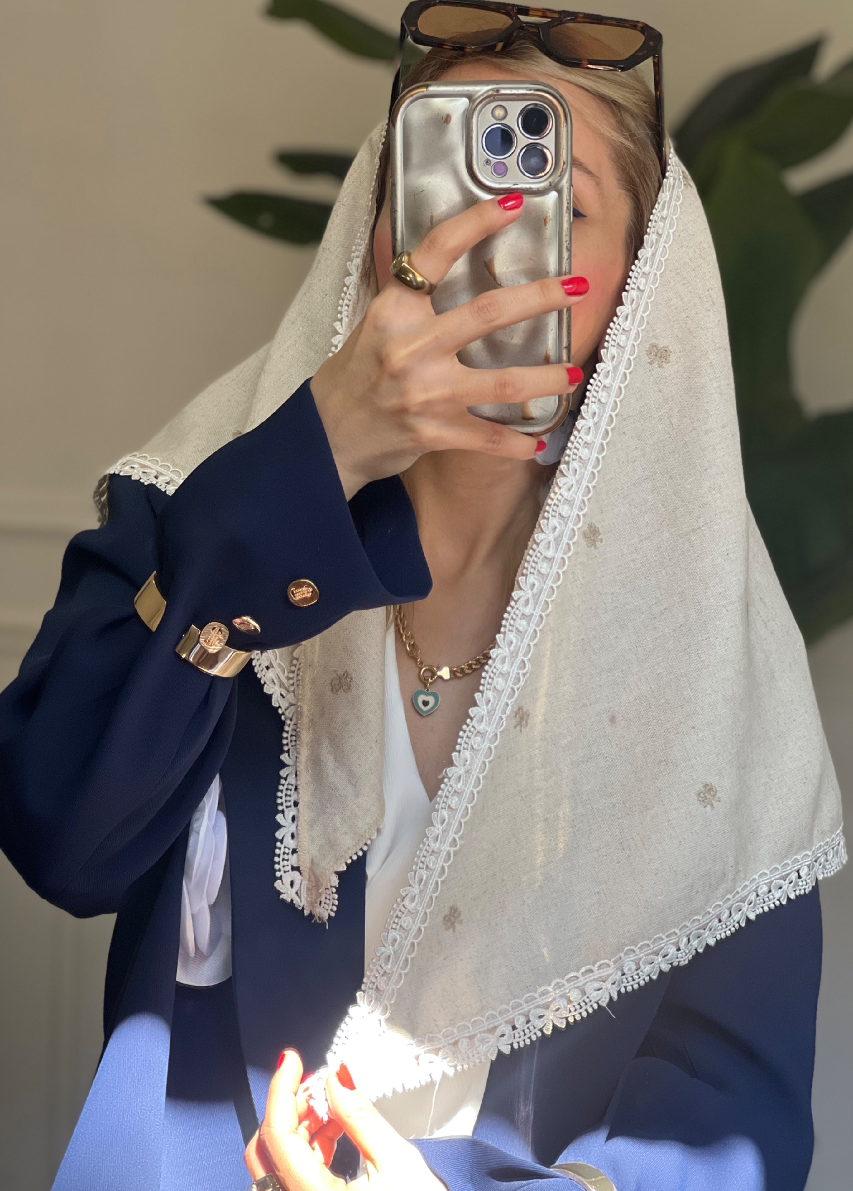 روسری سه گوش لینن