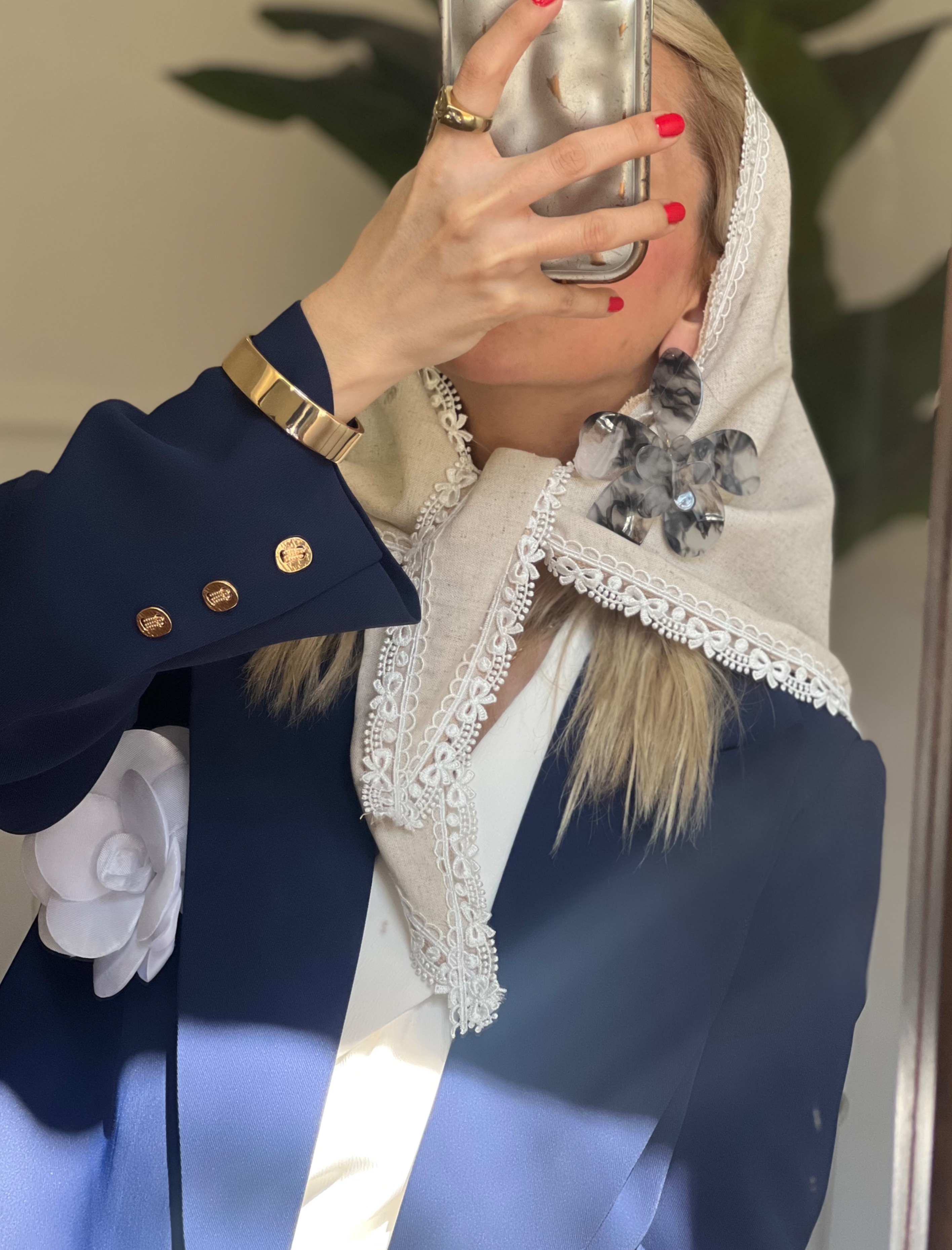 روسری سه گوش لینن