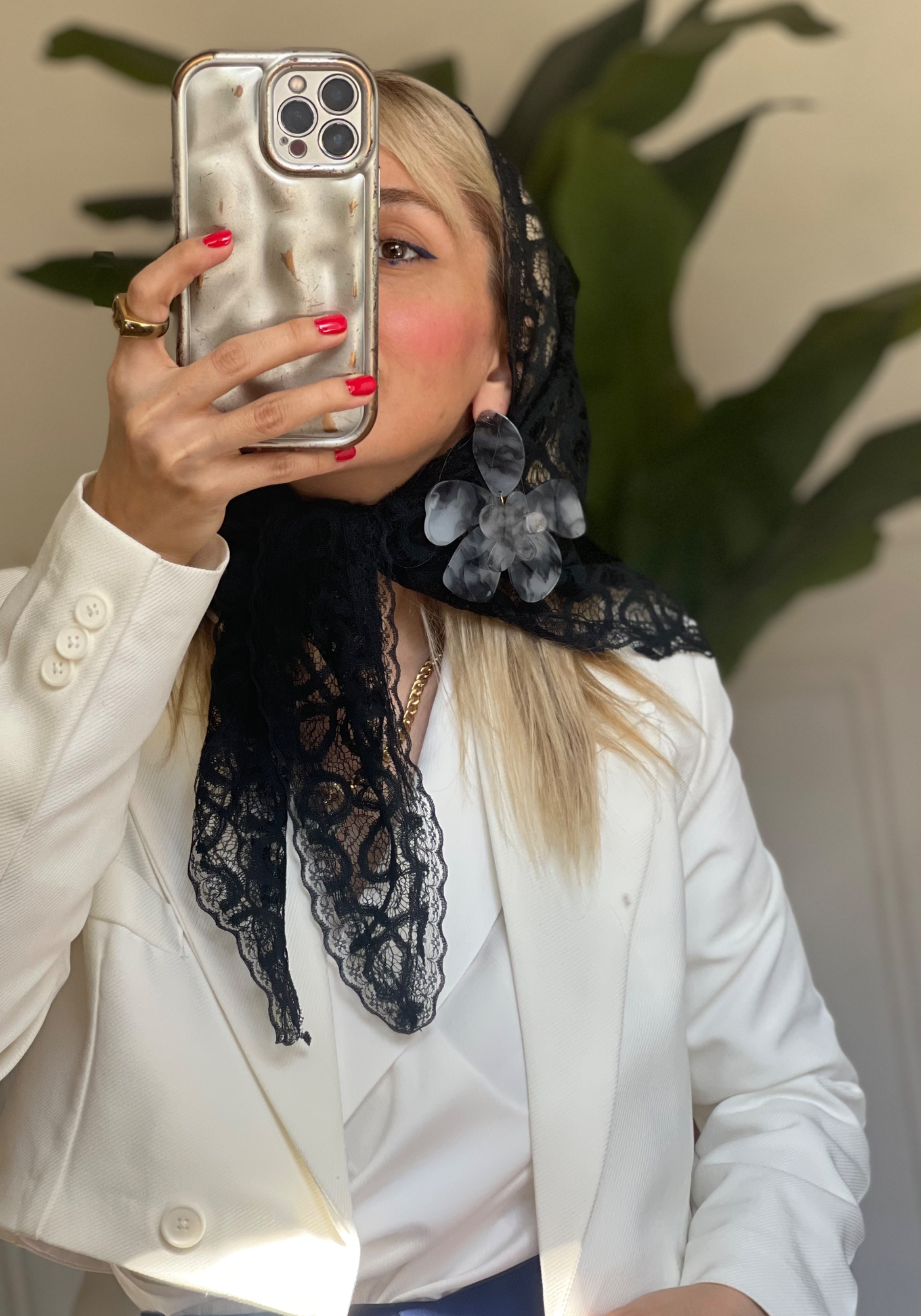 روسری گیپور سه گوش